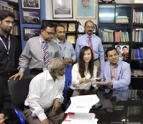 LNCU Delegation Visits World University of Bangladesh