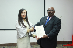 Felix Semavor of Kings University College of Ghana Visited Liaoning Communication University (LNCU)