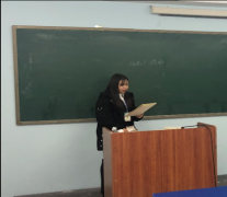 Selection of ＂Little Lecturer＂ by Volunteer Association of the International Education College