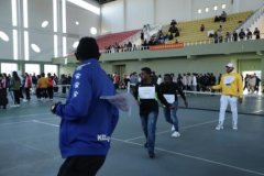 International Students Participated LNCU Winter Triathlon